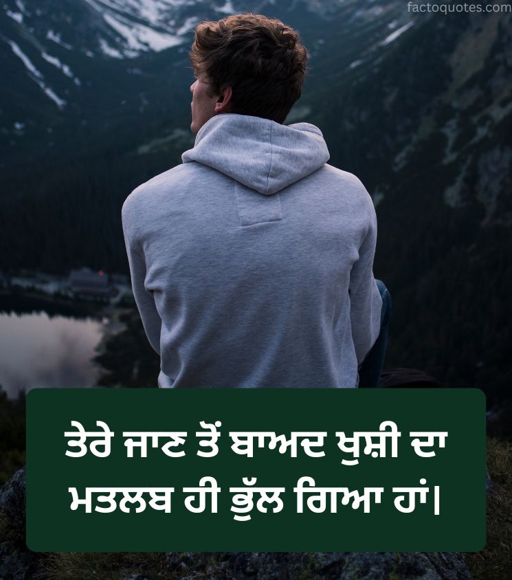 Punjabi Emotional Sad Quotes for Him