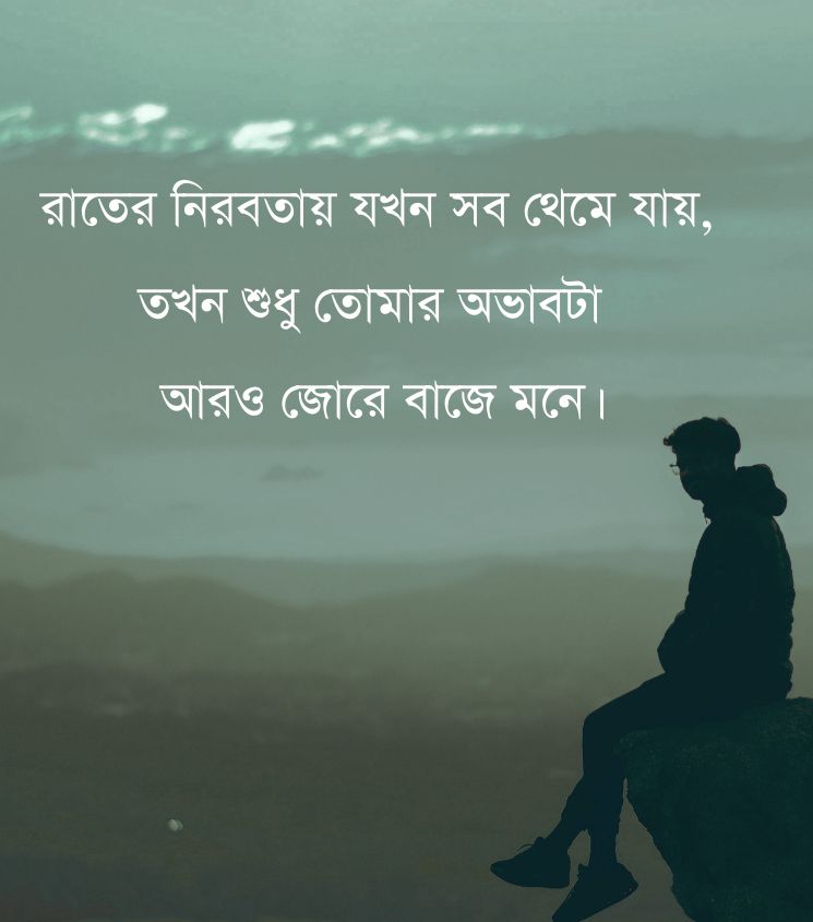 Alone Bengali Miss You Quotes for Boys