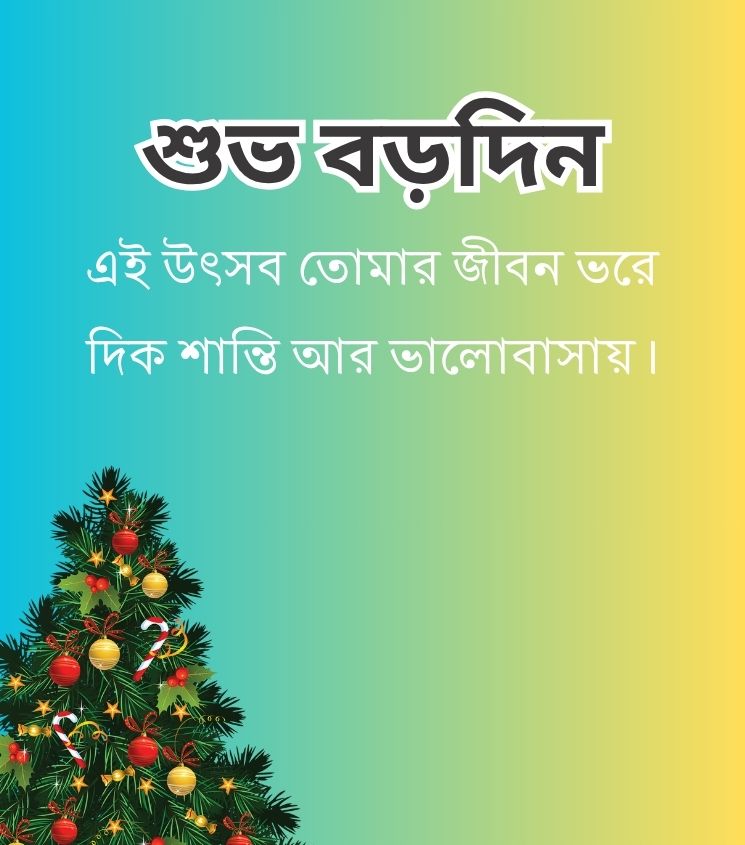 Christmas Tree With 25th December Wishes