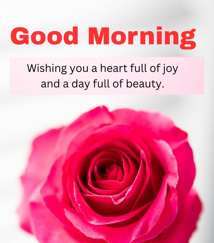 Love Good morning greetings with Rose