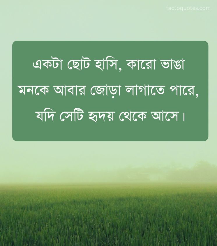 Smile Quotes in Bengali for Status