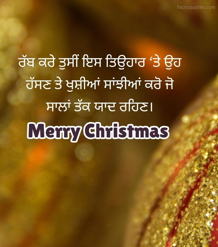 Punjabi Merry Christmas Quotes for Friends