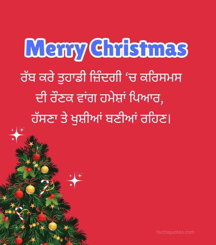Punjabi Merry Christmas Wishes