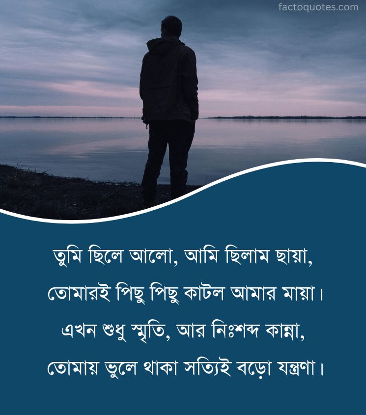Alone miss you shayari in Bengali for Sad Lover