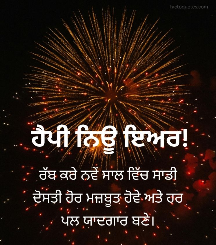 Happy New Year Wishes in Punjabi
