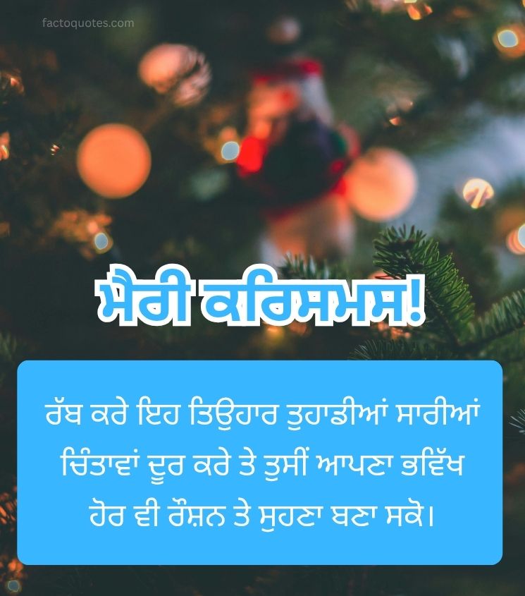 Merry Christmas Punjabi Status 