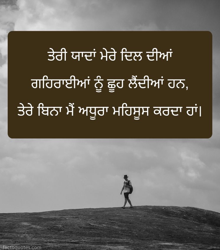 Miss You Quotes with Punjabi Lines