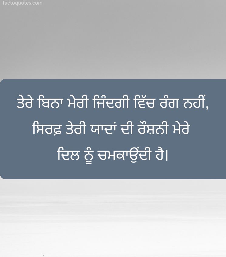 Miss You Quotes In Punjabi Lines