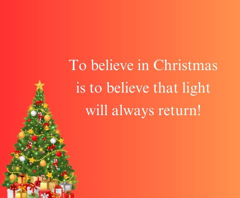 Merry Christmas Quotes Images with Christmas tree