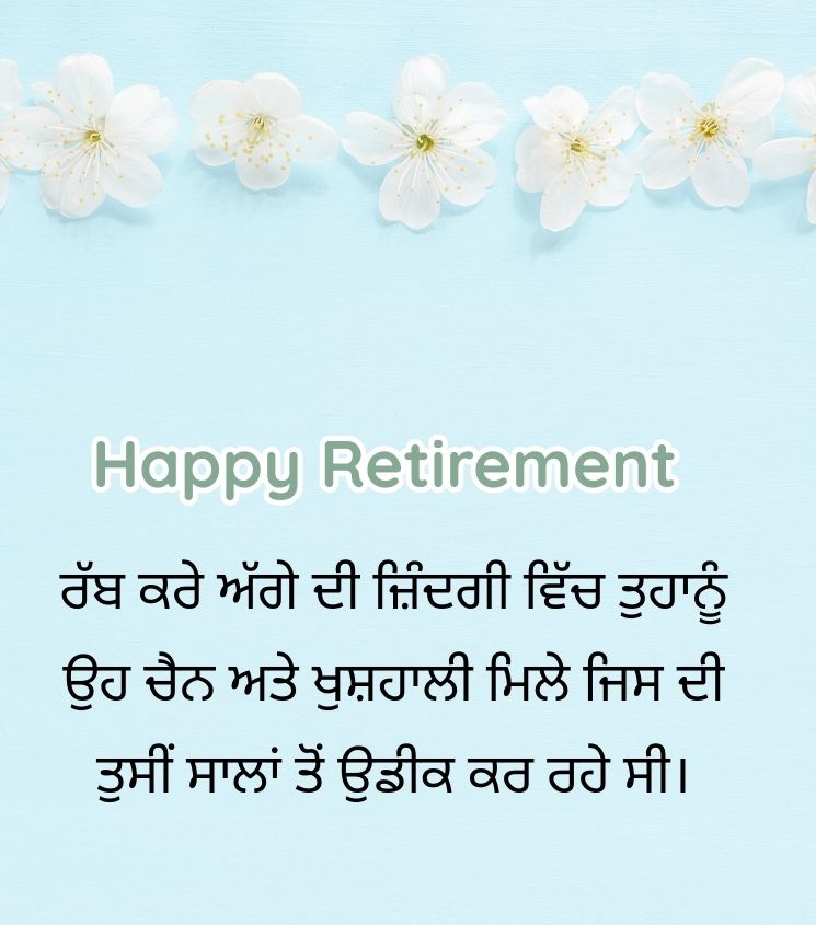 Punjabi Retirement Quotes
