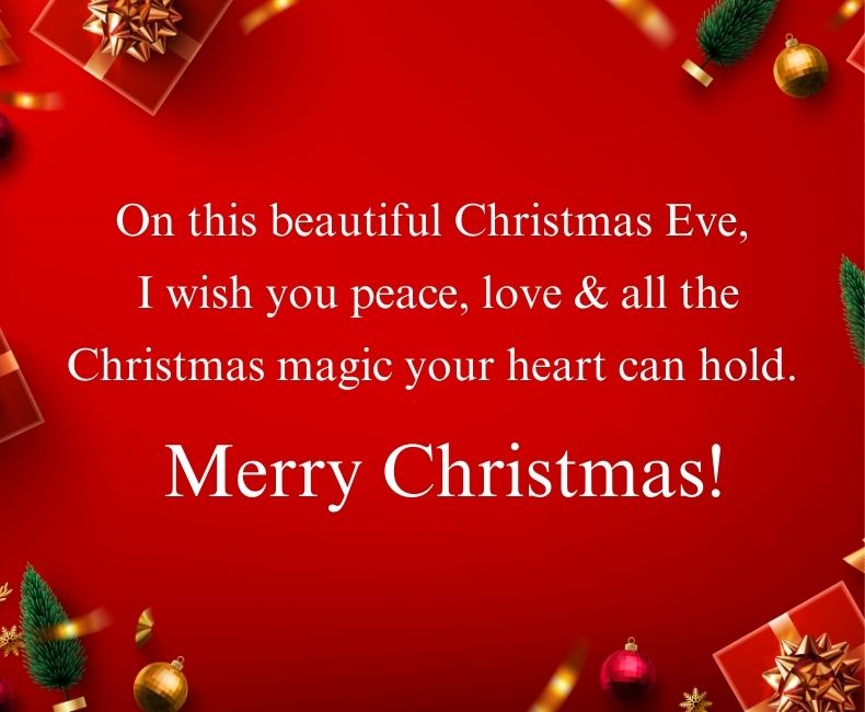 Beautiful Christmas Eve Status in English